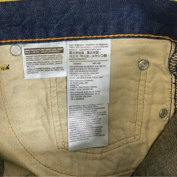 Levi's Strauss & Co Men’s Jeans Demin Regular 505  Straigh Fit Blue W38 L33 - Picture 11 of 14